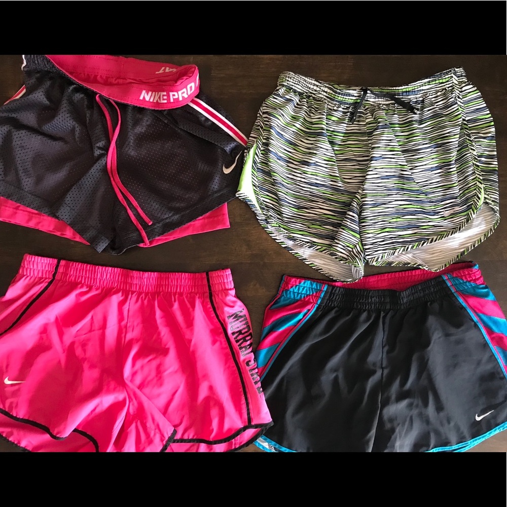 Lot of 4 Nike Running Shorts